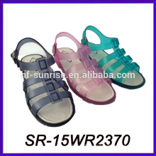 ladies flat high heel sandal jelly shoes women plastic jelly shoes women